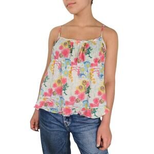 H&M Floral Baby Doll Top Y2K Style Cami Tank Top Multicolor Medium